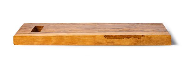 planche à découper en bois isolé sur fond blanc - Photo, image