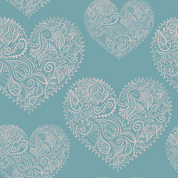 Coeurs de dentelle ornementale motif sans couture
 - Vecteur, image