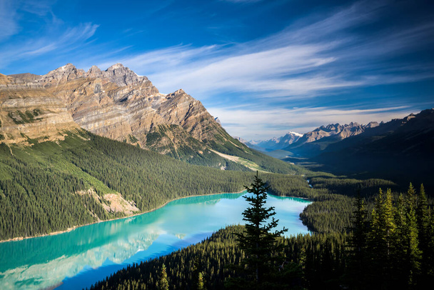 Όμορφη λίμνη Peyto, Banff National Park, Αλμπέρτα, Καναδάς - Φωτογραφία, εικόνα