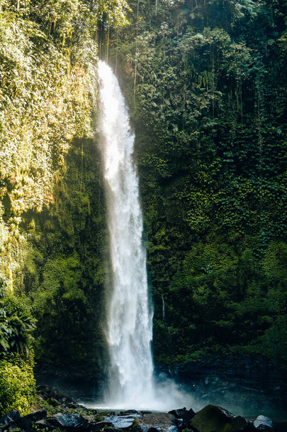 View of Nungnung Waterfall, Bali, Indonesia - Φωτογραφία, εικόνα