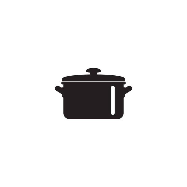 Cocinar icono de la cacerola, Pot vector icono aislado - Vector, imagen