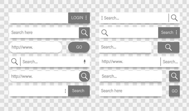 Set of search bar templates - Vector, Image
