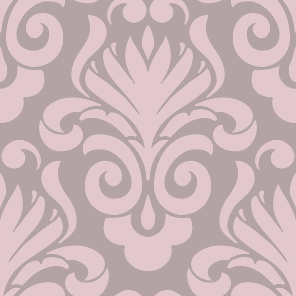 Vector damask seamless pattern element. Classical luxury old fashioned damask ornament, royal victorian seamless texture for wallpapers, textile, wrapping. Exquisite floral baroque template - Vektor, obrázek