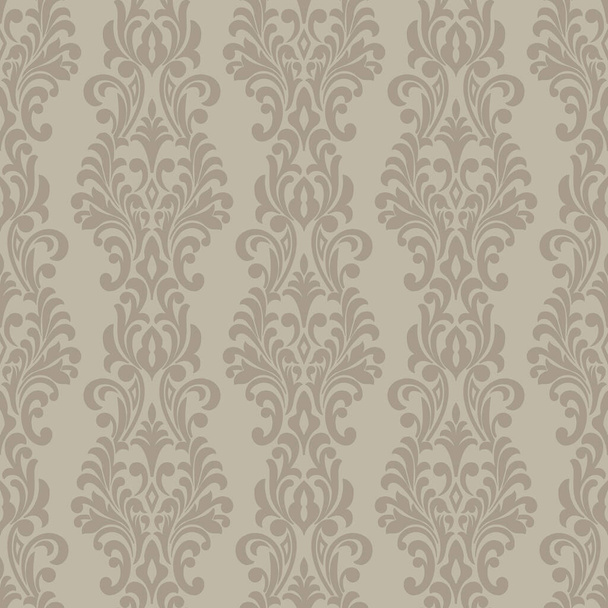 Vector damask seamless pattern background. Classical luxury old fashioned damask ornament, royal victorian seamless texture for wallpapers, textile, wrapping. Exquisite floral baroque template - Vektor, Bild