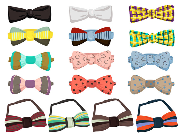 Set of bow ties - Vektor, obrázek