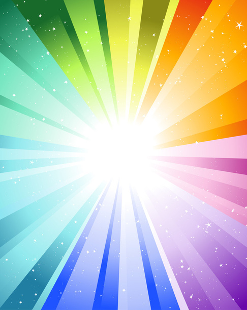 Rayos de colores festivos
 - Vector, imagen