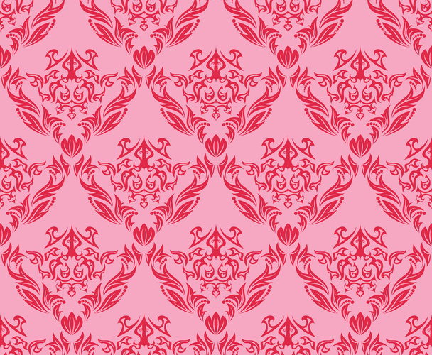 Seamless damask pattern - Vector, Image