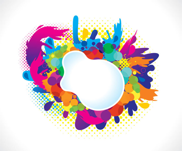 abstract artistic creative colorful explode vector illustration - Vector, Image