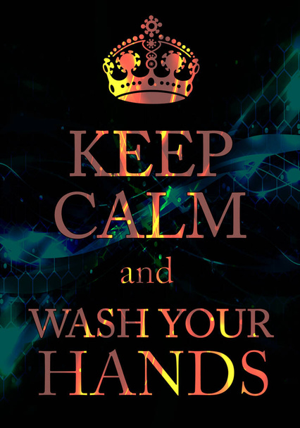 garder le calme et se laver les mains
  - Photo, image