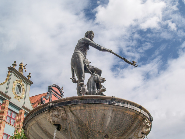 Fountain of the Neptune in Gdansk, Poland - Фото, зображення