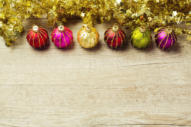 Christmas background with decorations - 写真・画像