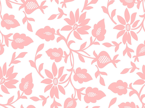 Vector flower seamless pattern element. Elegant texture for backgrounds. Classical luxury old fashioned floral ornament, seamless texture for wallpapers, textile, wrapping. - Διάνυσμα, εικόνα