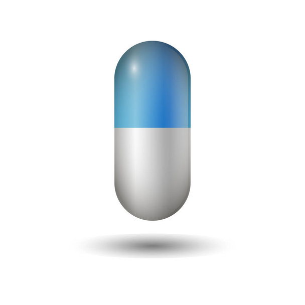 Virus pills tablets medical help icon vector - Vektör, Görsel