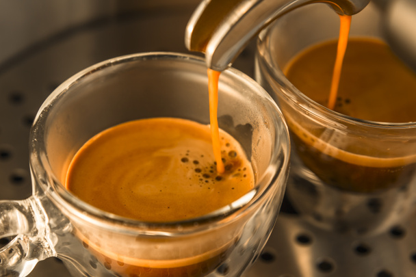 mainstream of strong espresso coffee - Photo, Image