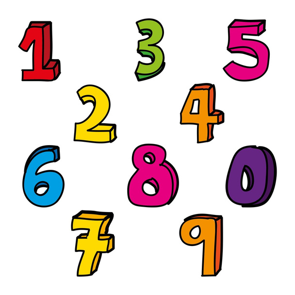 números - Vector, imagen