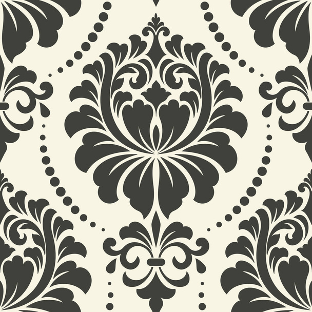 Vektor Damask bezešvé vzor prvek. Elegantní luxusní textura pro tapety, pozadí a stránku výplně. eps10 - Vektor, obrázek