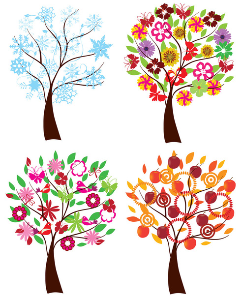 arbres de saison
 - Vecteur, image