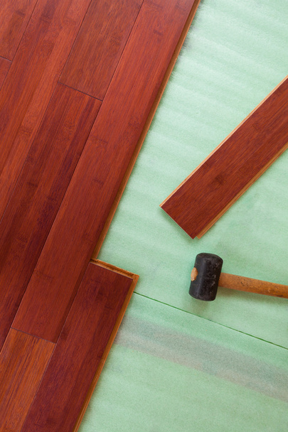 fából készült bambusz keményfa padló deszka, hogy szép - Fotó, kép