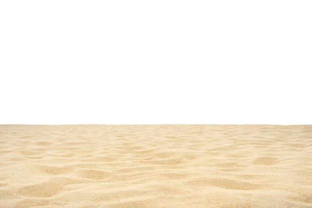 Strand homok textúra Di-vágott Elszigetelt, Fehér háttér - Fotó, kép