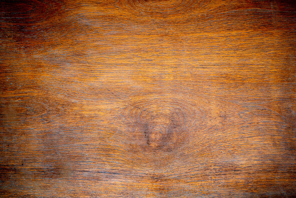 Draufsicht auf die Holzstruktur auf dem oberen Tisch. - Foto, Bild