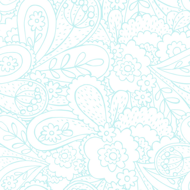 Seamless abstract floral background - Vector, afbeelding