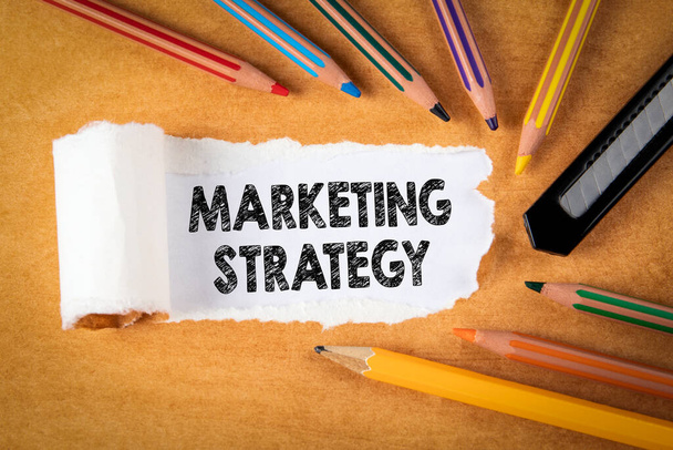 マーケティング戦略。計画、目標及び成功したビジネス - 写真・画像
