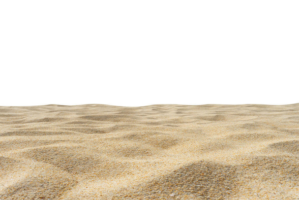 Plage de sable texture, Isolé sur fond blanc
. - Photo, image