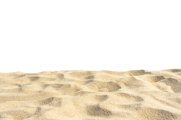 Strand Sand Textur Di Schnitt isoliert auf weißem Untergrund - Foto, Bild