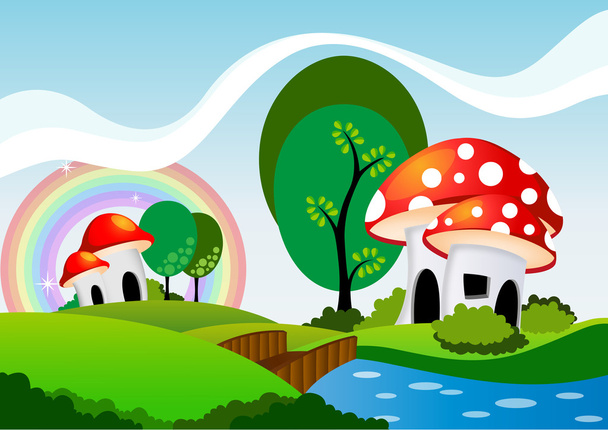 houby kreslený - Vektor, obrázek