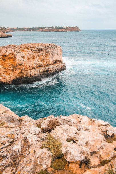 scenic coastline in Cala Figuera, Mallorca, Spain - Zdjęcie, obraz