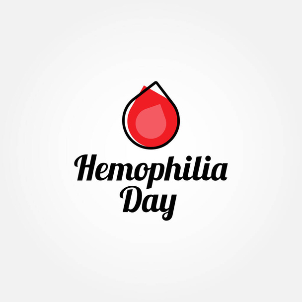 Hemofília Day vektor tervezés Banner vagy háttér - Vektor, kép