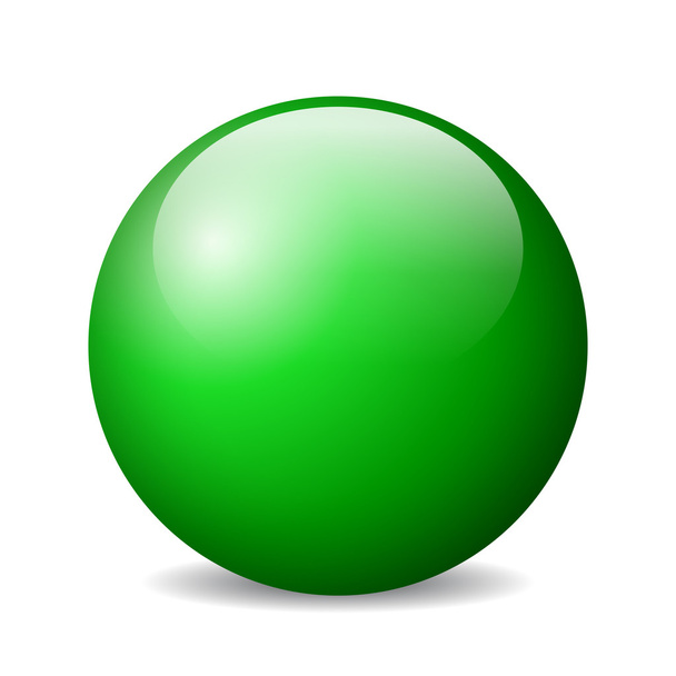 Green ball - Vector, afbeelding