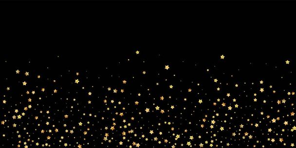 Золоті зірки випадкові розкішні ігристі конфетті. Пташка - Вектор, зображення