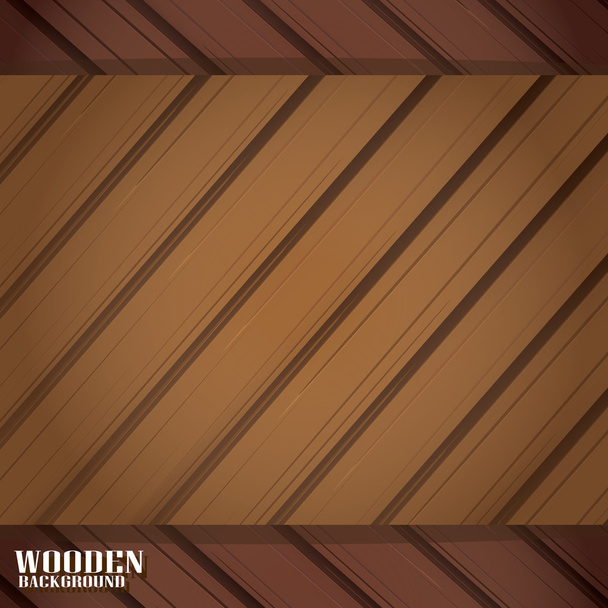 Vector wooden background for design. - Vector, Image