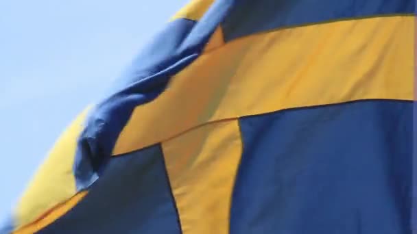 Swedish Flag - Footage, Video