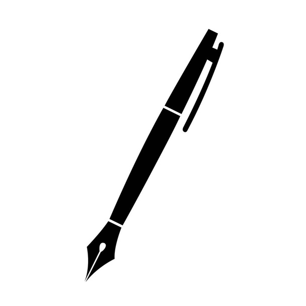 stylo icône encre stylo plume icône vecteur calligraphie fournitures pour stylo plume
 - Vecteur, image