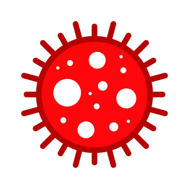 Wuhan Corona Virus, Covid-19, nCOV, MERS-CoV Novel Coronavirus Cell Stamp. Covid 19 Red Vector. Símbolo o o signo de advertencia epidémica, etiqueta engomada de zona de riesgo. Enfermedad del síndrome respiratorio asiático
. - Vector, Imagen