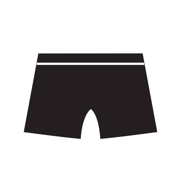 Underwear vector icon silhouette vector illustration isolated - Vector, Image