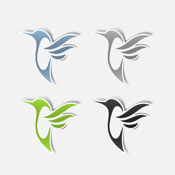 Kolibřík nálepka - Vektor, obrázek