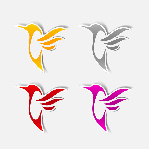 Kolibřík nálepka - Vektor, obrázek