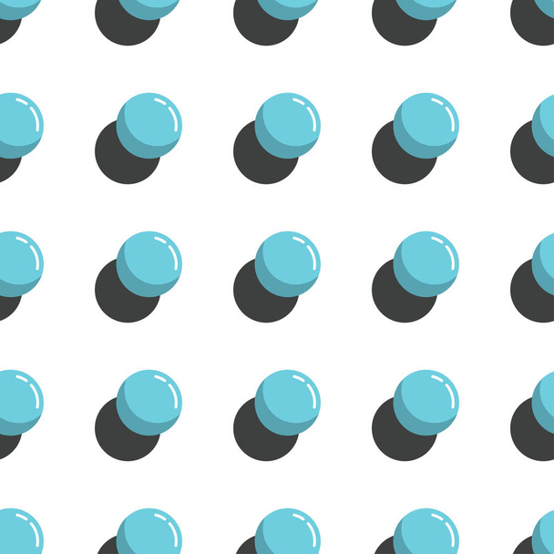 vetor padrão abstrato sem costura com bola 3D turquesa em um fundo branco. Efeito 3D. ilusão óptica
. - Vetor, Imagem