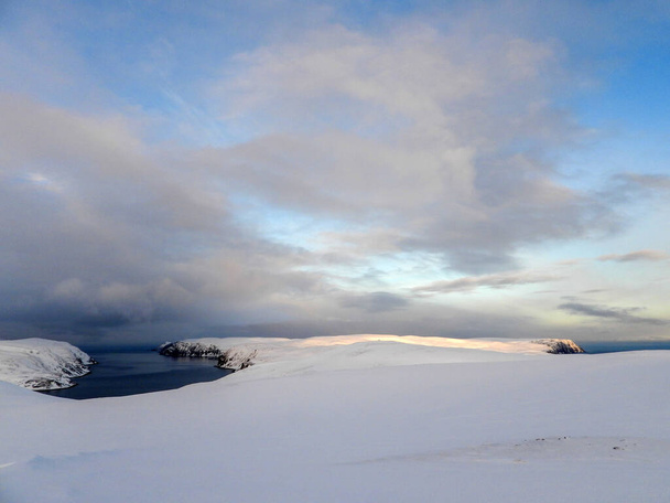 Severní mys je mys na severním pobřeží ostrova Mageroya v severním Norsku. Mys je v obci Nordkapp v kraji Troms og Finnmark, Norsko. - Fotografie, Obrázek