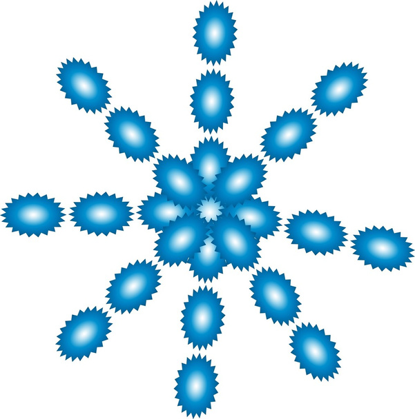 Vektoros illusztráció texturált hópehely - Vektor, kép