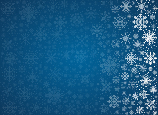 Vektor frostige Schneeflocken Hintergrund - Vektor, Bild
