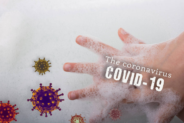 Detener la enfermedad pandémica del brote mundial del virus Corona COVID-19 - Foto, imagen