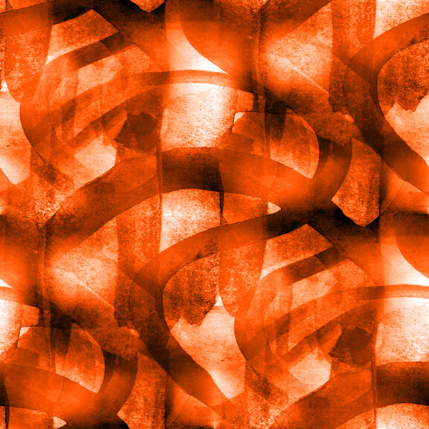 水彩画のオレンジ色のシームレスなテクスチャ背景トーン抽象的なパイ - 写真・画像