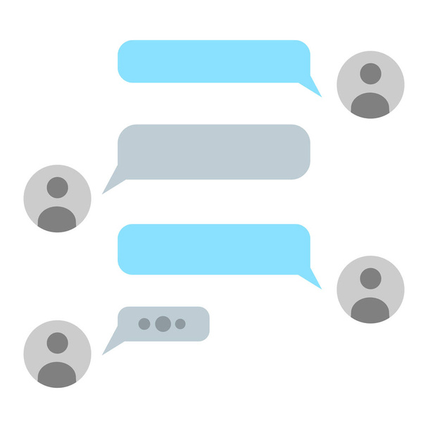 Message interface, chat speech bubbles. Vector illustration. - Vector, Image