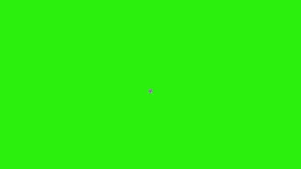 UFO -青いライトが無限の繰り返しループを回転しているフライングソーサー-緑の画面の背景に隔離されています。緑の画面上のUFO遷移 - 映像、動画