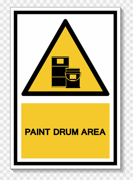 Paint Drum Área Symbol Sign Aislar sobre fondo blanco, Vector Ilustración EPS.10  - Vector, imagen