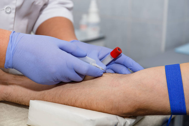Blood tests in the laboratory, donor, test, needle - Фото, зображення